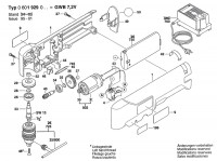 Bosch 0 601 929 003 Gwb 7,2 V Cordless Angle Drill 7.2 V / Eu Spare Parts